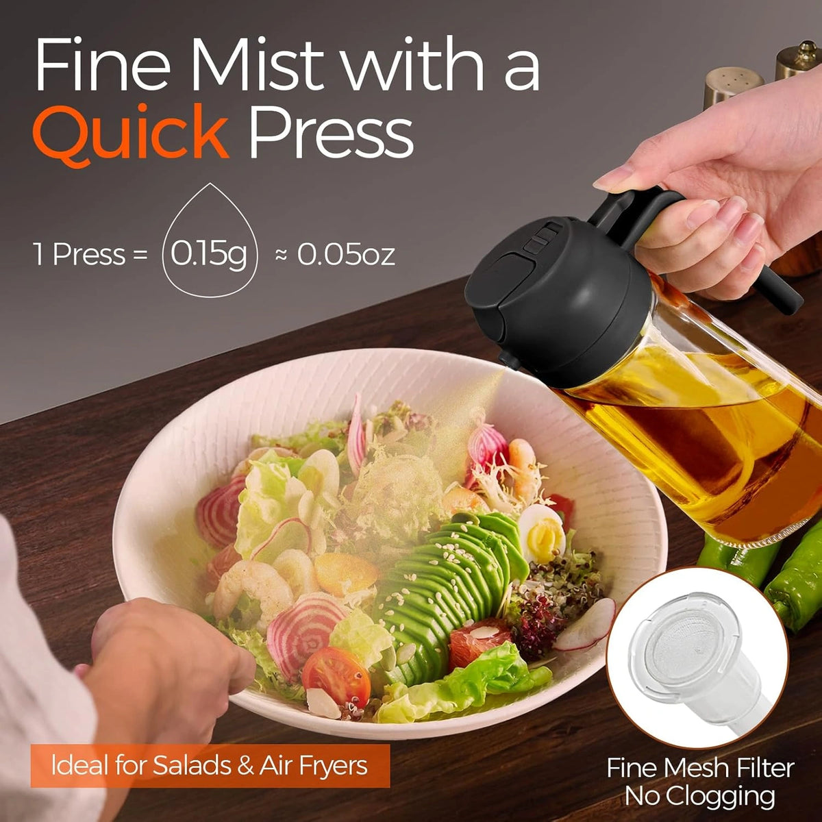 2 in 1 Oil Dispenser Bottle