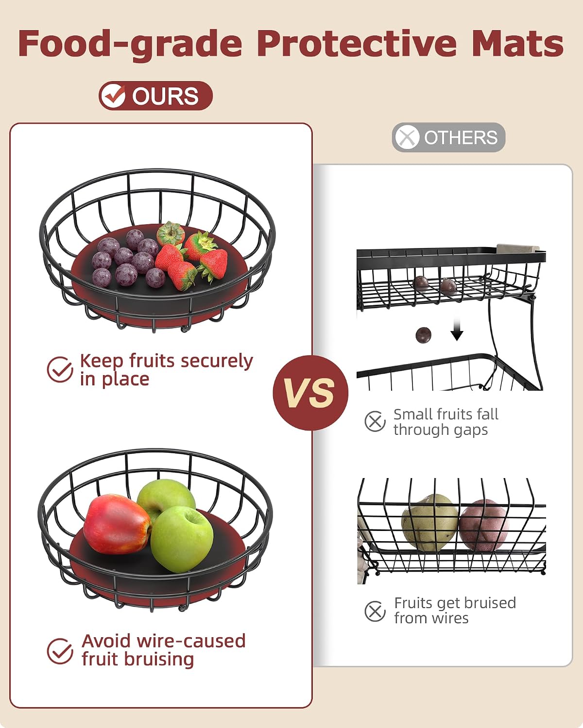 Modern Fruit Storage for Kitchen Counter