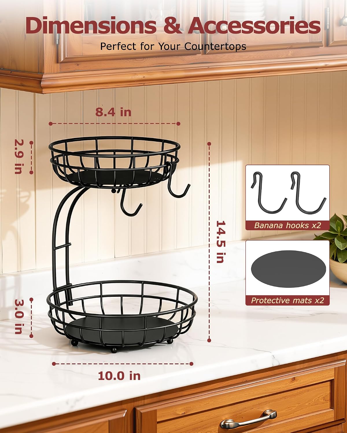 Modern Fruit Storage for Kitchen Counter