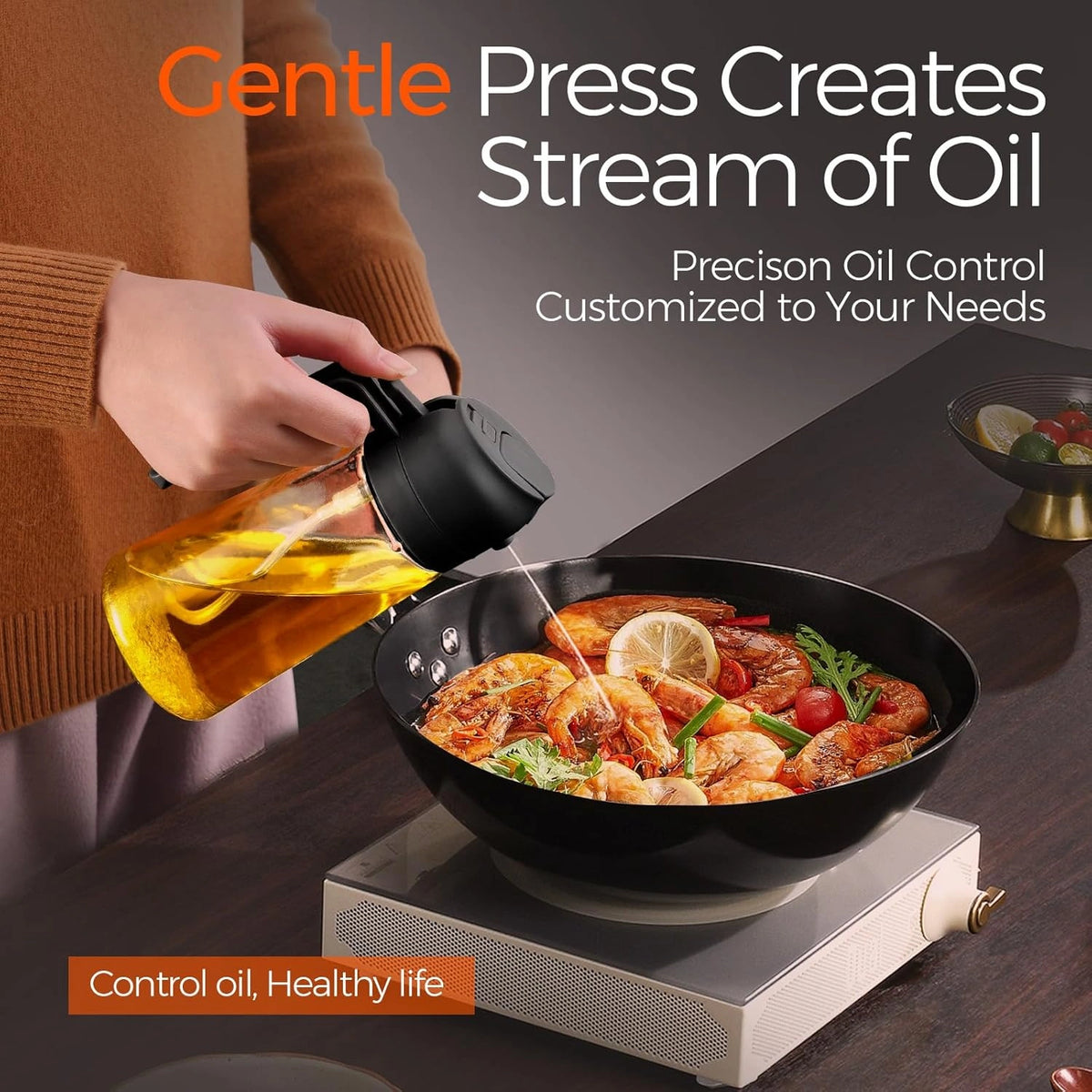 2 in 1 Oil Dispenser Bottle